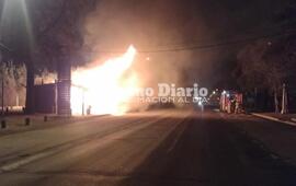 Imagen de Incendio en un puesto de artesanos de Pueblo Esther