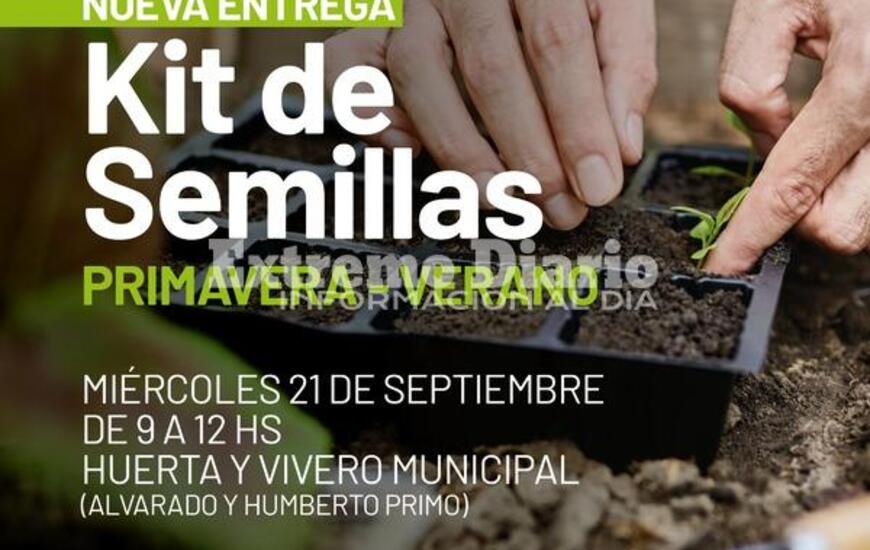 Imagen de Nueva entrega de kit de semillas en el vivero municipal