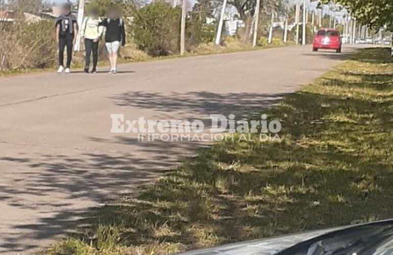 Los chicos llegando esta ma&ntilde;ana al ASRC