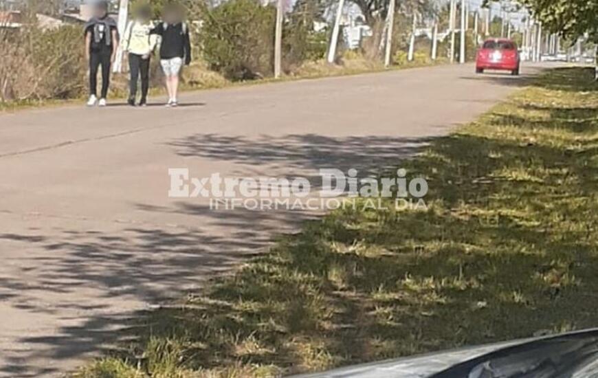 Los chicos llegando esta ma&ntilde;ana al ASRC