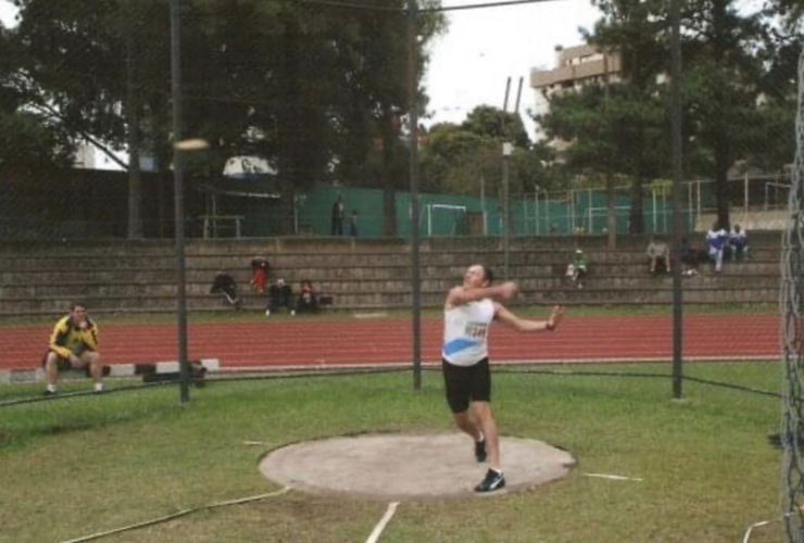 Imagen de Sergio Macedro, competirá en Lanzamiento de Bala y Disco, en el Campeonato Nacional en San Luis.