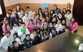 Imagen de Nizar Esper recibi&oacute; a alumnos de la escuela Fiscal N&deg;73