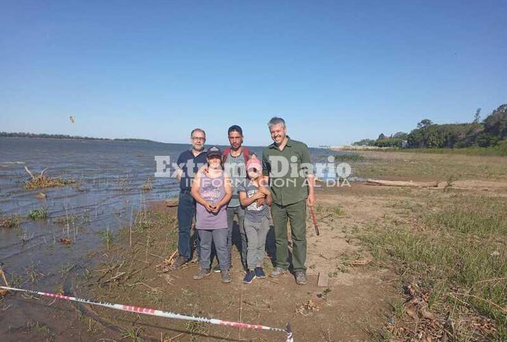 Imagen de Hallazgo paleontológico en las costas: Los restos corresponden a un gliptodonte Imagen de Hallazgo paleontológico en las costas: Los restos corresponden a un gliptodonte