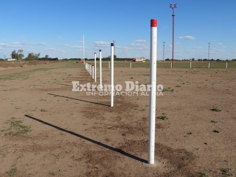 Ya se realiz&oacute; el cercado para la cancha de hockey.
