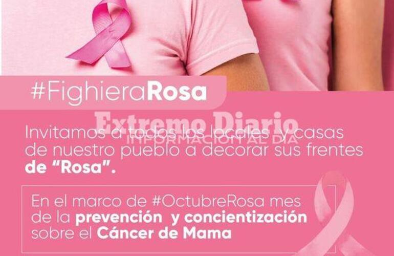 Imagen de Fighiera Rosa: mes de prevención y Concientización sobre el cáncer de mama