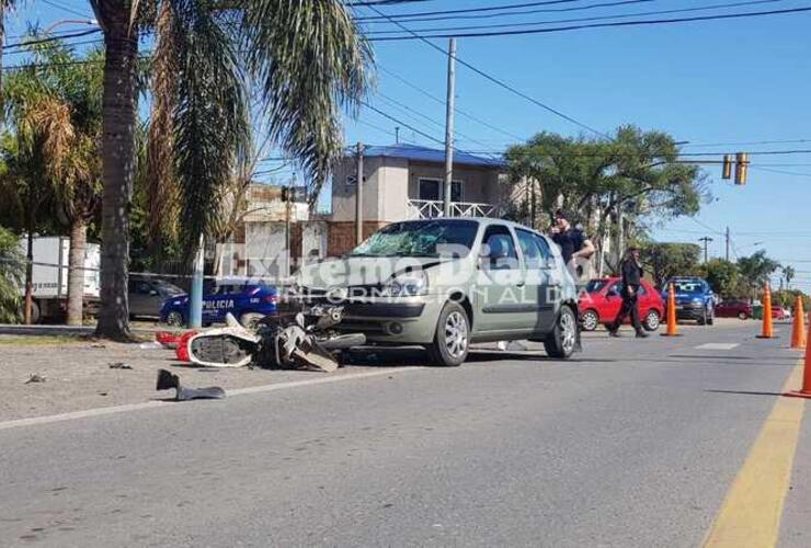 Imagen de Fuerte choque en la zona de Ruta 21 y Mitre