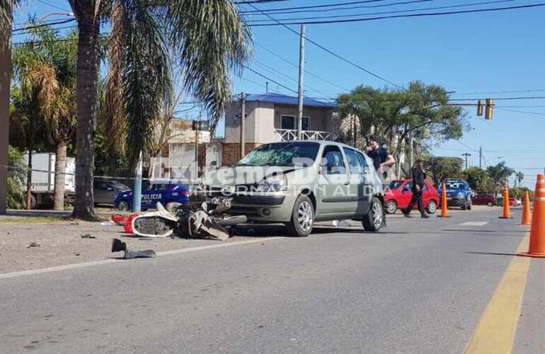 Imagen de Fuerte choque en la zona de Ruta 21 y Mitre