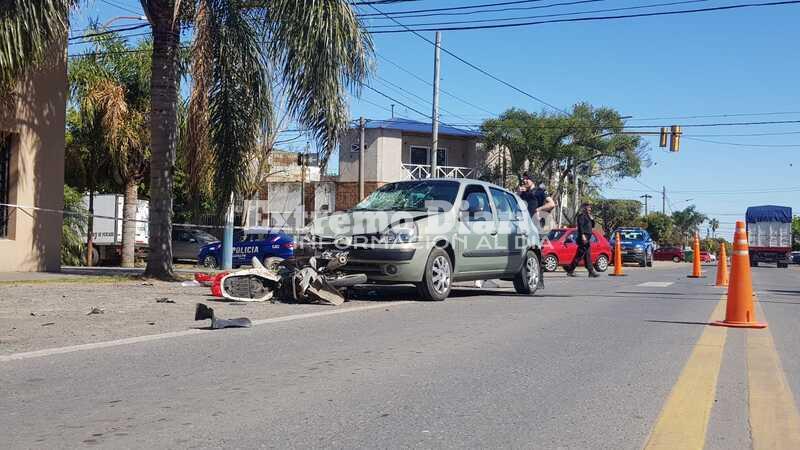Imagen de Fuerte choque en la zona de Ruta 21 y Mitre