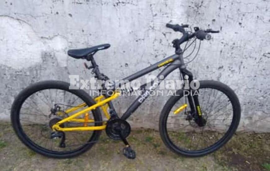 La bicicleta robada este martes.