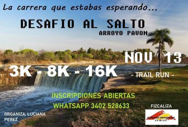 Imagen de Inscripciones abiertas para el circuito Desafío al salto donde los corredores cruzarán el Arroyo Pavón