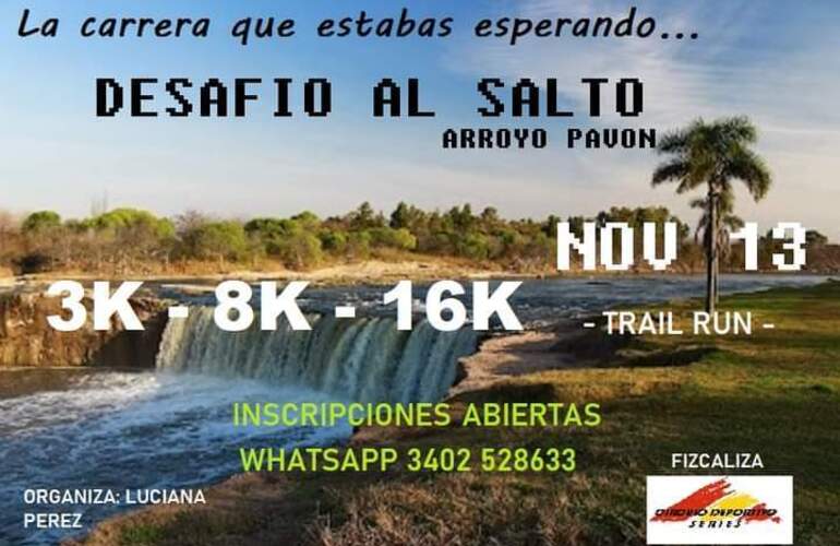 Imagen de Inscripciones abiertas para el circuito Desafío al salto donde los corredores cruzarán el Arroyo Pavón