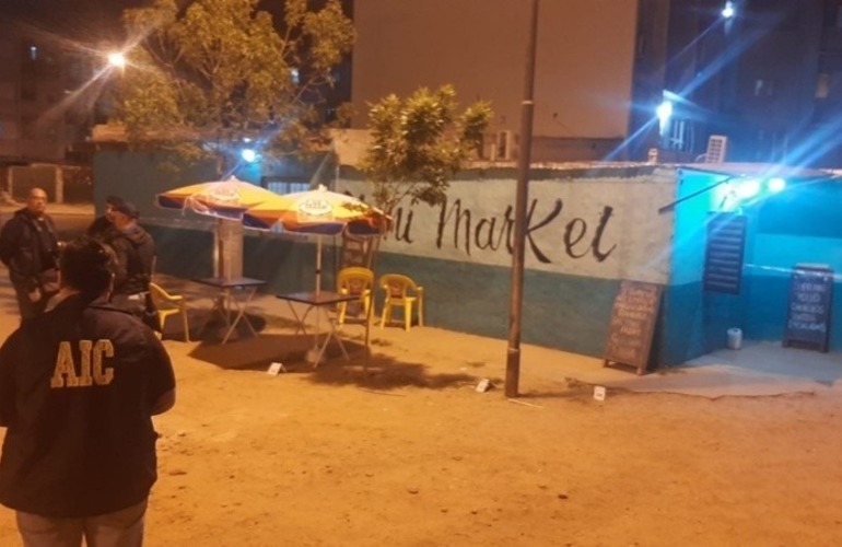 La Agencia de Investigaci&oacute;n Criminal en la zona del hecho.