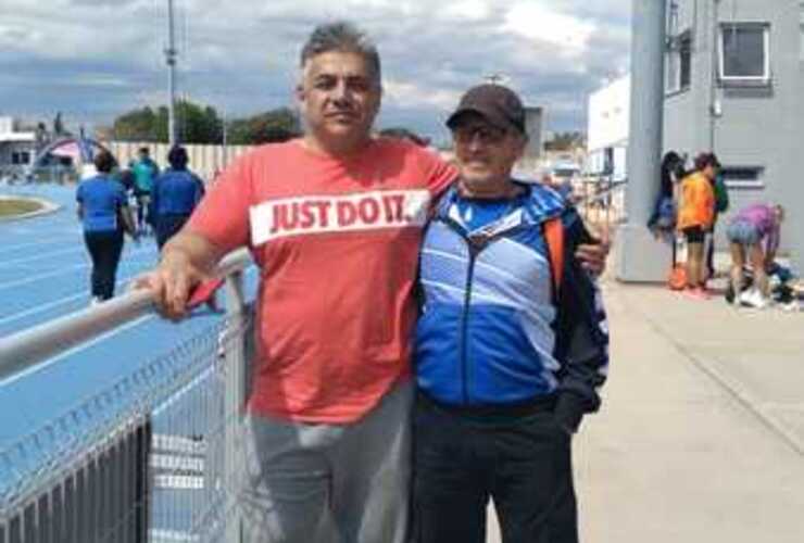 Imagen de Atletismo: Sergio Macedro y Fernando Zárate, compitieron en el Campeonato Nacional de San Luis.