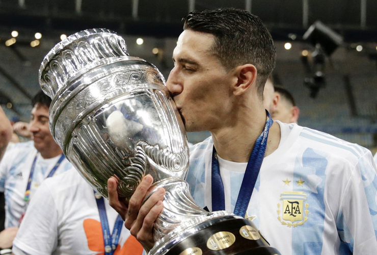 Imagen de Ángel Di María tendrá para 20 días de recuperación de su desgarro y llegará para el Mundial de Qatar 2022.