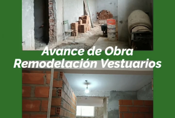 Imagen de Continúa avanzando la obra de remodelación de vestuarios del Rowing Club