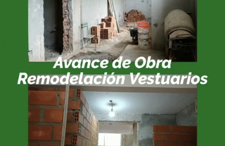 Imagen de Contin&uacute;a avanzando la obra de remodelaci&oacute;n de vestuarios del Rowing Club