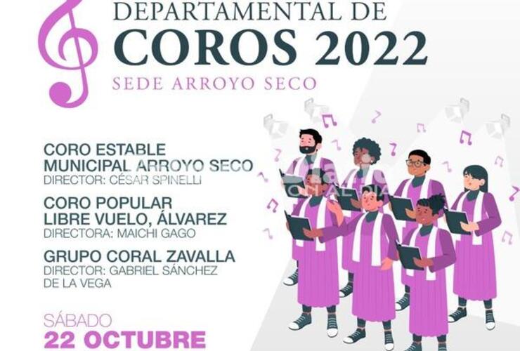 Imagen de Arroyo Seco será sede  del 15° encuentro departamental de coros 2022