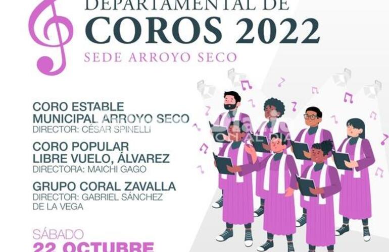 Imagen de Arroyo Seco será sede  del 15° encuentro departamental de coros 2022