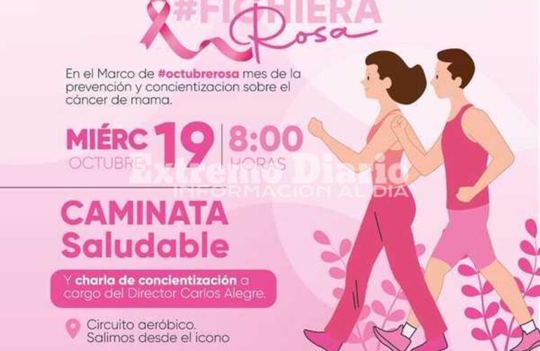 Imagen de Octubre rosa: Caminata saludable en Fighiera