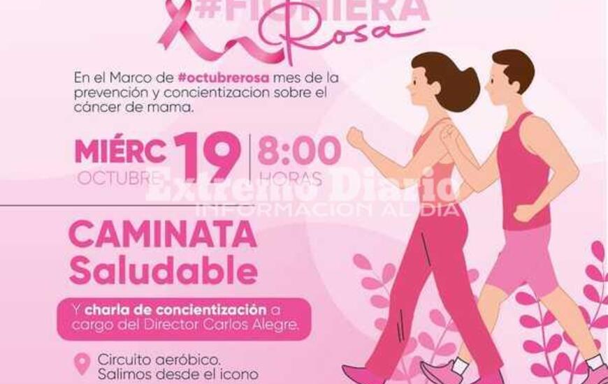 Imagen de Octubre rosa: Caminata saludable en Fighiera