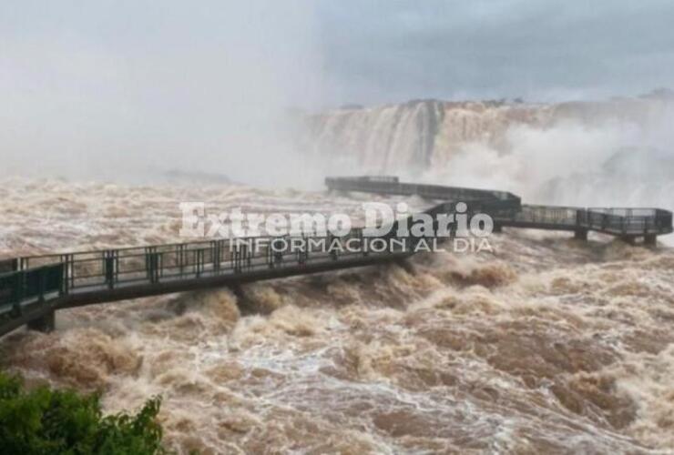Imagen de Desesperada búsqueda de un hombre que cayó desde una pasarela de las Cataratas del Iguazú