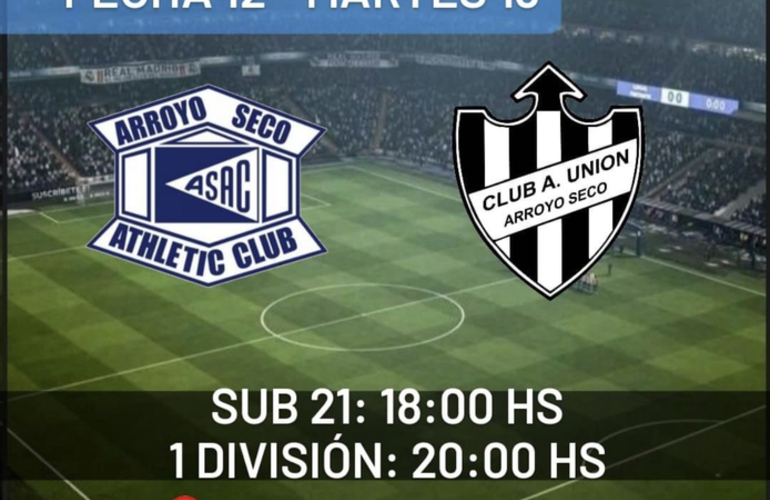 Imagen de A.S.A.C. y C.A.U. jugarán mañana martes, Sub-21 18 hs y 1era División 20 hs.