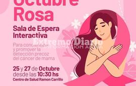 Imagen de Octubre rosa: Sala de espera interactiva en el Centro de Salud