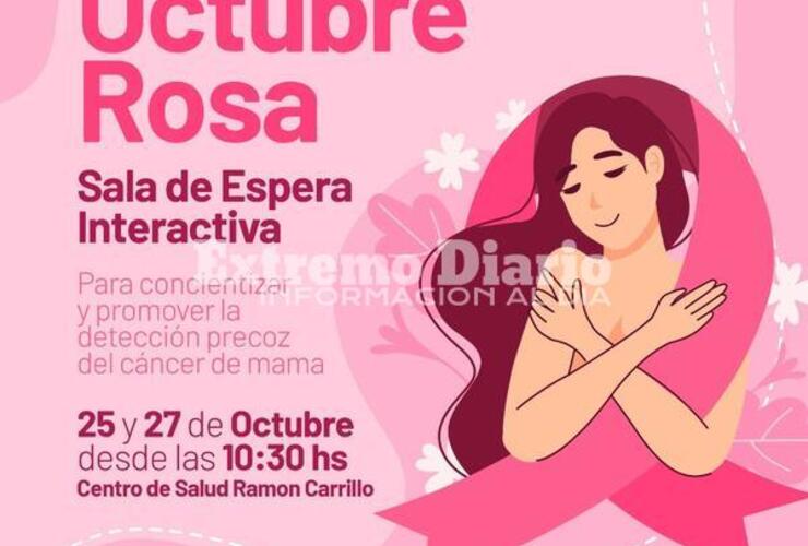 Imagen de Octubre rosa: Sala de espera interactiva en el Centro de Salud