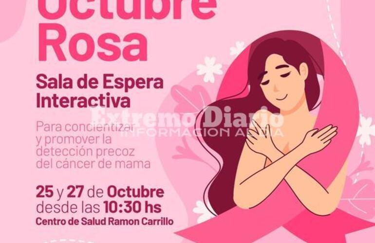 Imagen de Octubre rosa: Sala de espera interactiva en el Centro de Salud