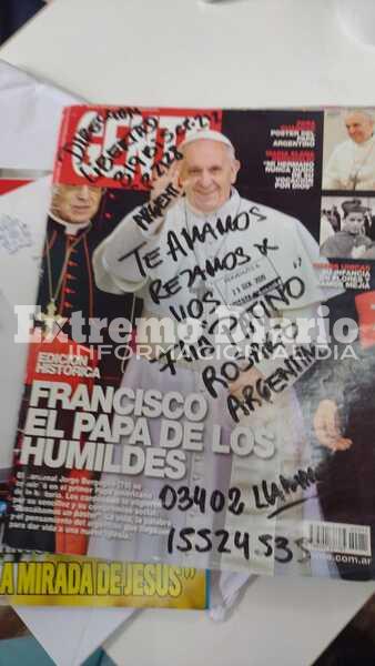 Imagen de El Papa Francisco envi&oacute; una carta a la familia Pati&ntilde;o de Arroyo Seco