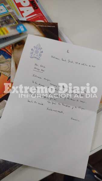Imagen de El Papa Francisco envi&oacute; una carta a la familia Pati&ntilde;o de Arroyo Seco