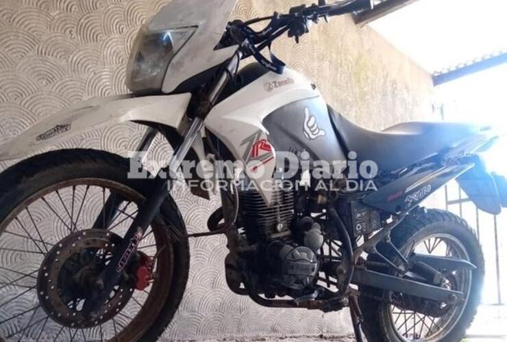 Imagen de Moto robada en Urquiza al 500