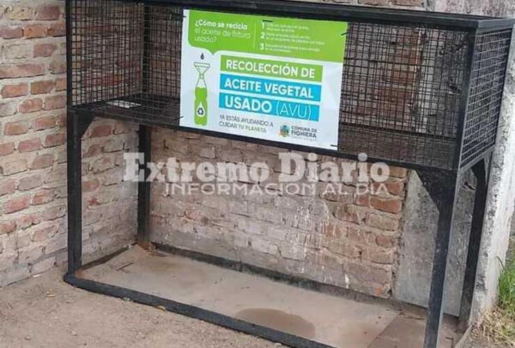 Imagen de Nuevo Punto para la recolecci&oacute;n diferenciada de aceites vegetales utilizados en Fighiera