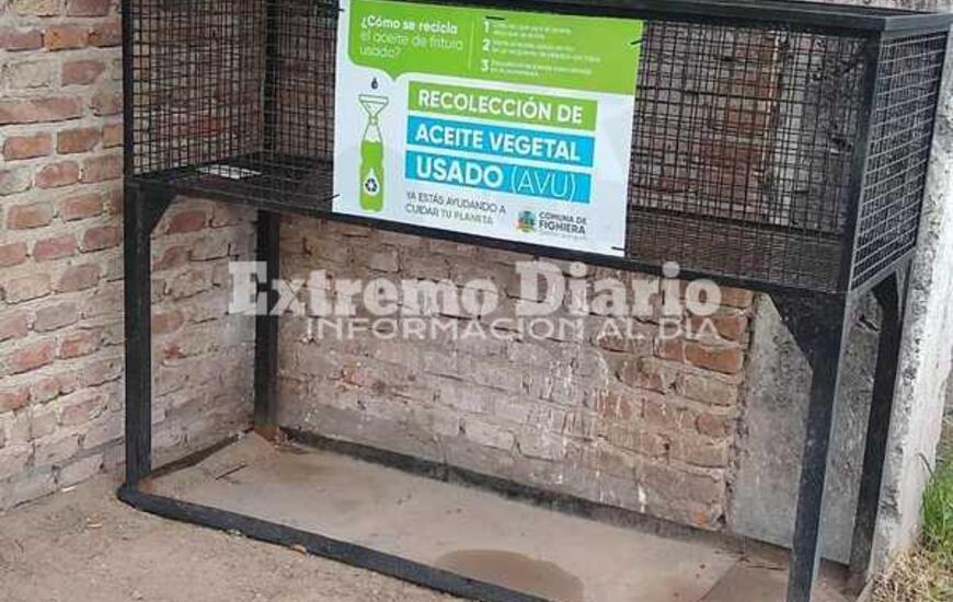 Imagen de Nuevo Punto para la recolecci&oacute;n diferenciada de aceites vegetales utilizados en Fighiera