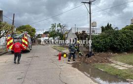 Imagen de P&eacute;rdida de gas: Se rompi&oacute; un ca&ntilde;o y convocaron a bomberos