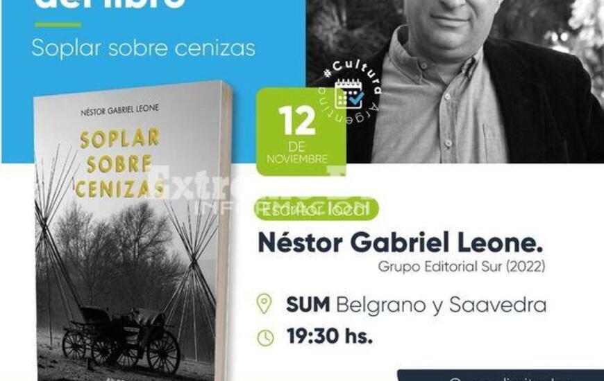Imagen de N&eacute;stor Leone presenta su novela "Soplar sobre cenizas" en Fighiera