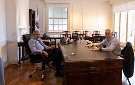 An&iacute;bal Fern&aacute;ndez acept&oacute; la renuncia de Sain. (Archivo/Presidencia de la Naci&oacute;n)