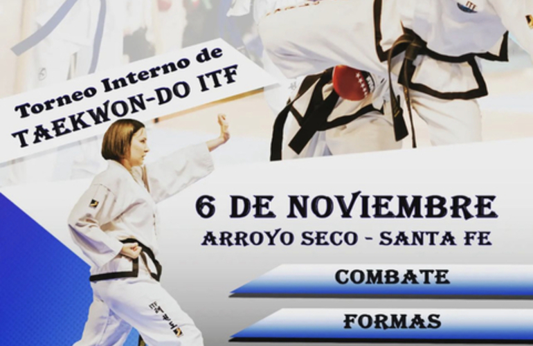 Imagen de El CMAD organizará un Torneo interno de Taekwondo ITF en Arroyo Seco.