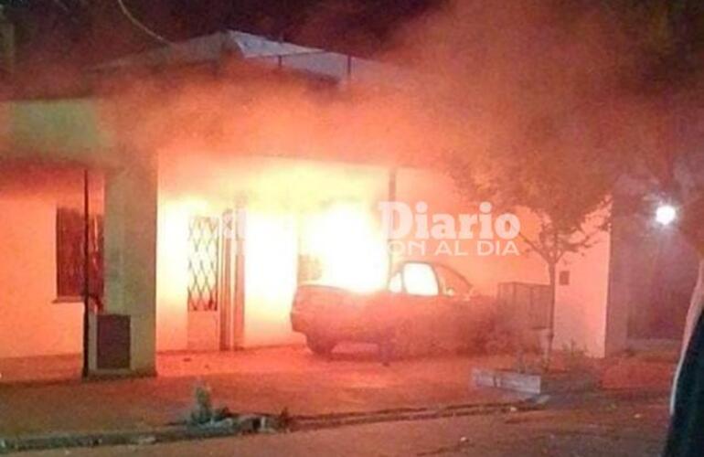 La situación se registró esta mañana en Lisandro de la Torre al 800