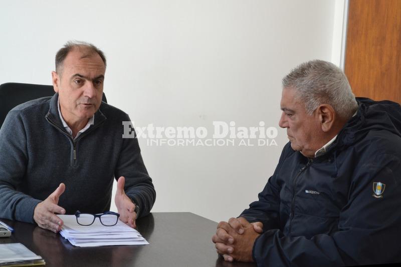 Imagen de Carlos Pighin se reuni&oacute; con los Bomberos Voluntarios