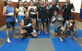 Imagen de Muay Thai, otras de las disciplinas,  que crecen en el club Libertad de General Lagos