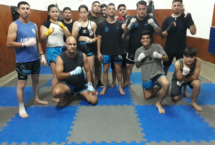 Imagen de Muay Thai, otras de las disciplinas,  que crecen en el club Libertad de General Lagos