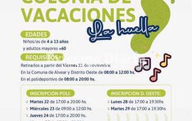Imagen de Abri&oacute; la inscripci&oacute;n a la colonia de vacaciones en Alvear