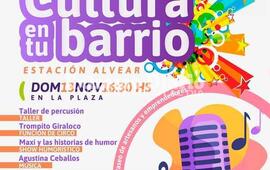 Imagen de "Cultura en tu barrio" en la plaza de Estaci&oacute;n Alvear