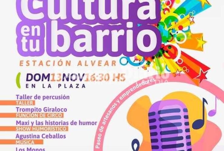 Imagen de "Cultura en tu barrio" en la plaza de Estación Alvear