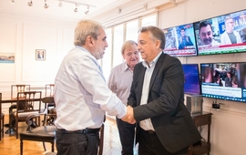 Oliv&eacute; junto al Ministro de Seguridad de la Naci&oacute;n en Buenos Aires.