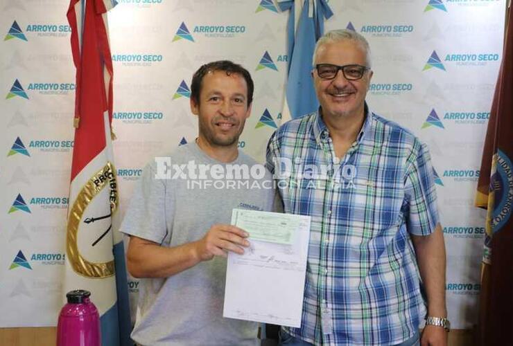 Imagen de Entrega de aportes al Arroyo Seco Athletic Club