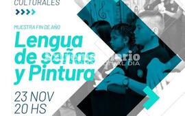 Imagen de Muestra de fin de a&ntilde;o de los talleres de lengua de se&ntilde;as y pintura