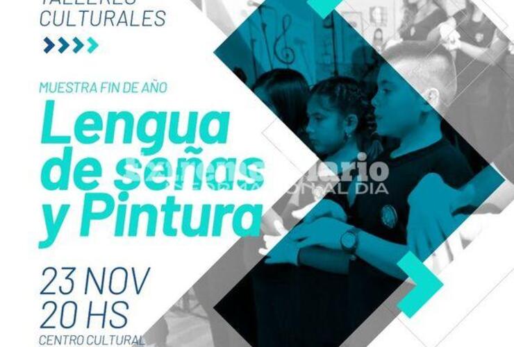 Imagen de Muestra de fin de año de los talleres de lengua de señas y pintura