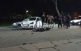 Imagen de Delivery result&oacute; herido tras choque